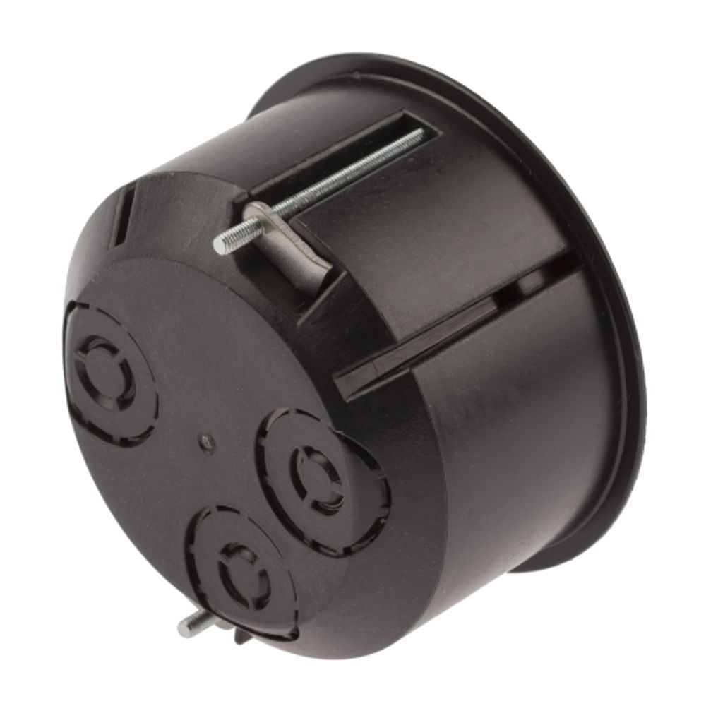 Коробка установочная ЭРА KUP-73-45-m-black черная 73х45мм для полых стен саморезы металлические лапки IP20