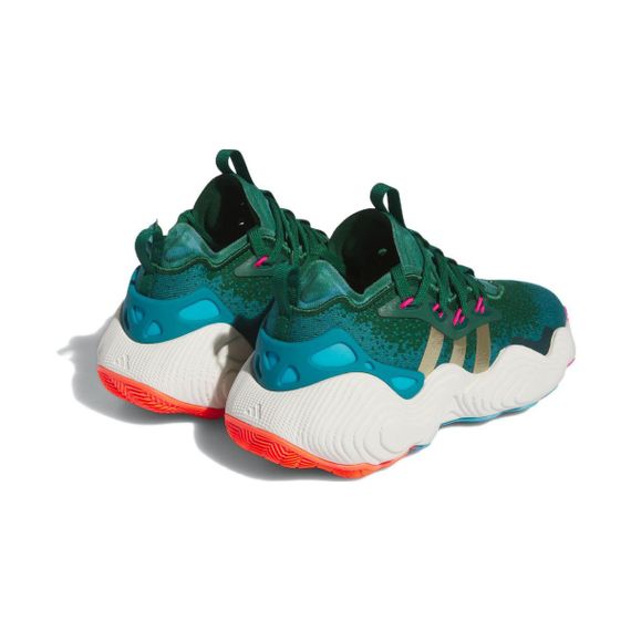 Adidas Trae Young 3,0 Детские баскетбольные кроссовки Зеленый Юнисекс