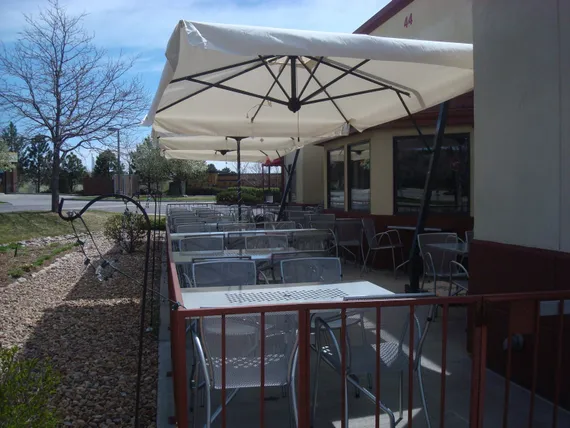 Зонт профессиональный Napoli Braccio 3х4 м, антрацит, слоновая кость