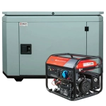 Генератор бензиновый FUBAG BS 8500 A ES DUPLEX с кожухом Geon 1200 RAL 7031