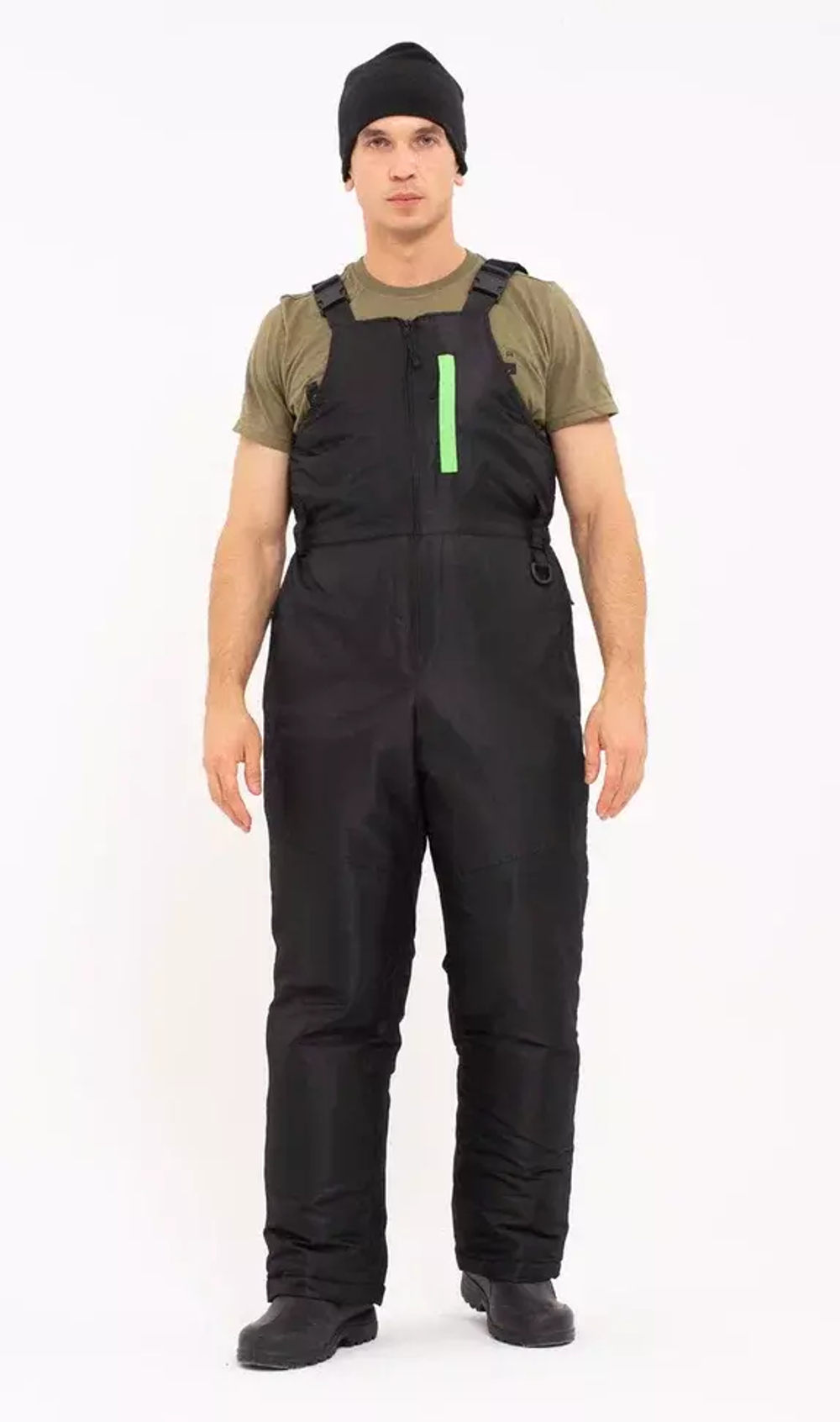 Зимний мужской костюм-поплавок ONERUS "Фишер -45" (Таслан) Зеленый/Черный