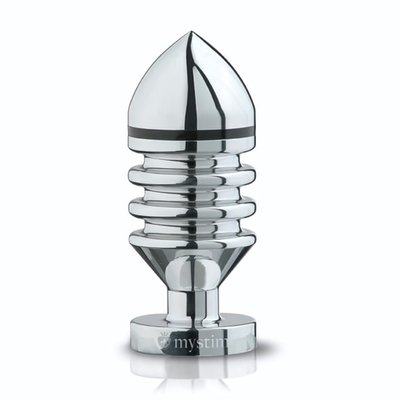 Металлическая анальная пробка Hector Helix Buttplug S - 10 см. (Цвет: серебро)