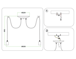 Ambrella Подвесная люстра в стиле лофт Loft TR8177