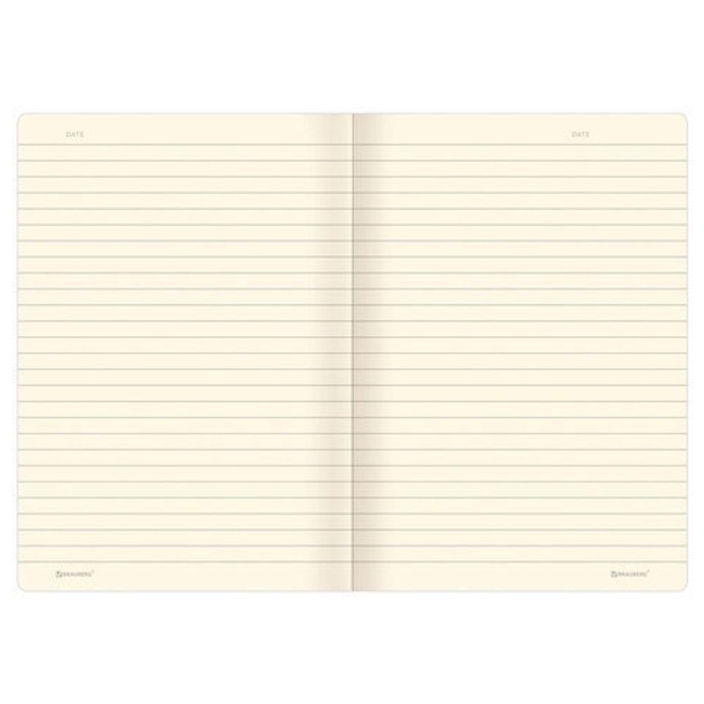 Тетрадь 40 л. в линию обложка SoftTouch, бежевая бумага 70 г/м2, сшивка, А5 (147х210 мм), КЛОД МОНЕ, BRAUBERG, 403794