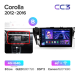 Teyes CC3 10,2"  для Toyota Corolla 2012-2016