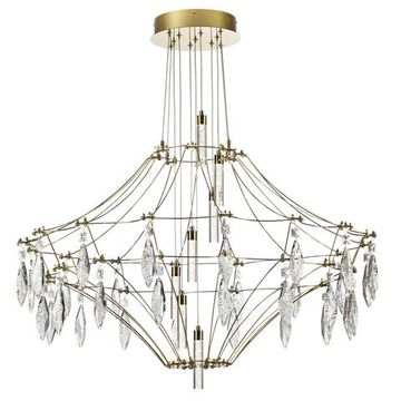 7000/51CL CLASSIC ODL_EX25 069 Потолочный светильник металл/хрусталь/нерж сталь IP20 LED 51W 4000K 220-240V FLAMENCO