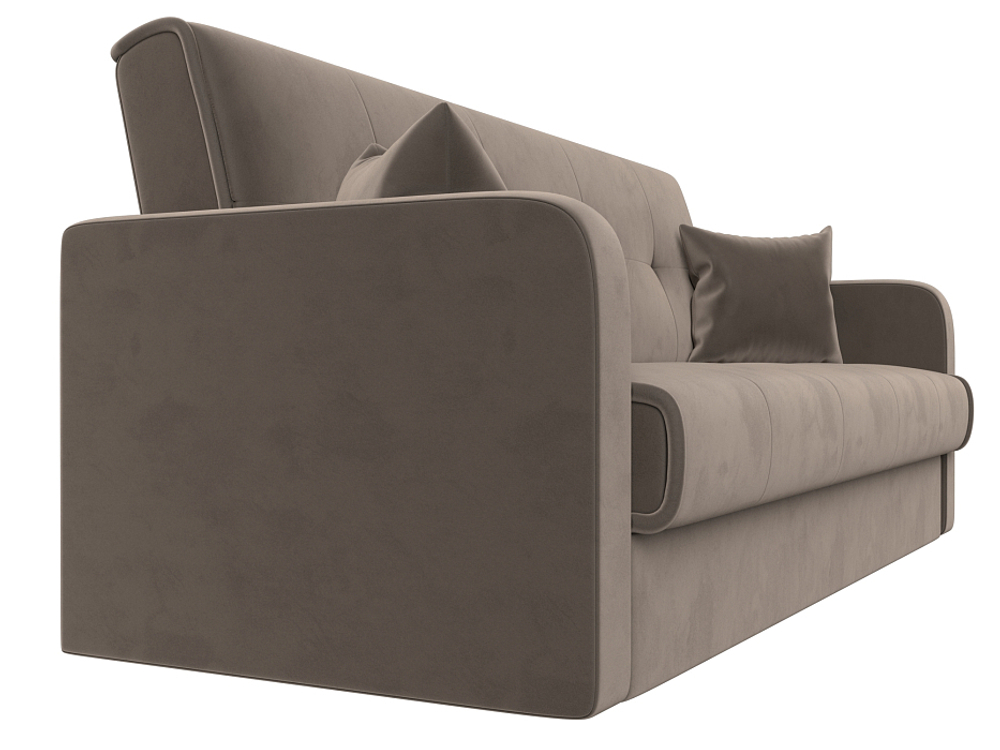 Диван-книжка Надежда, Коричневый, Велюр, 103075