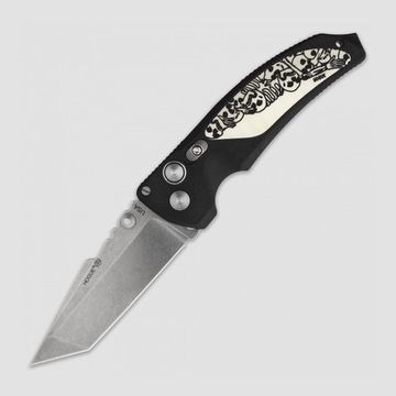 Складной нож HOGUE «EX-03 Stone Tumbled Tanto Blade» HG/34360TFS c клинком из стали 154CM, рукоять ABS-пластик