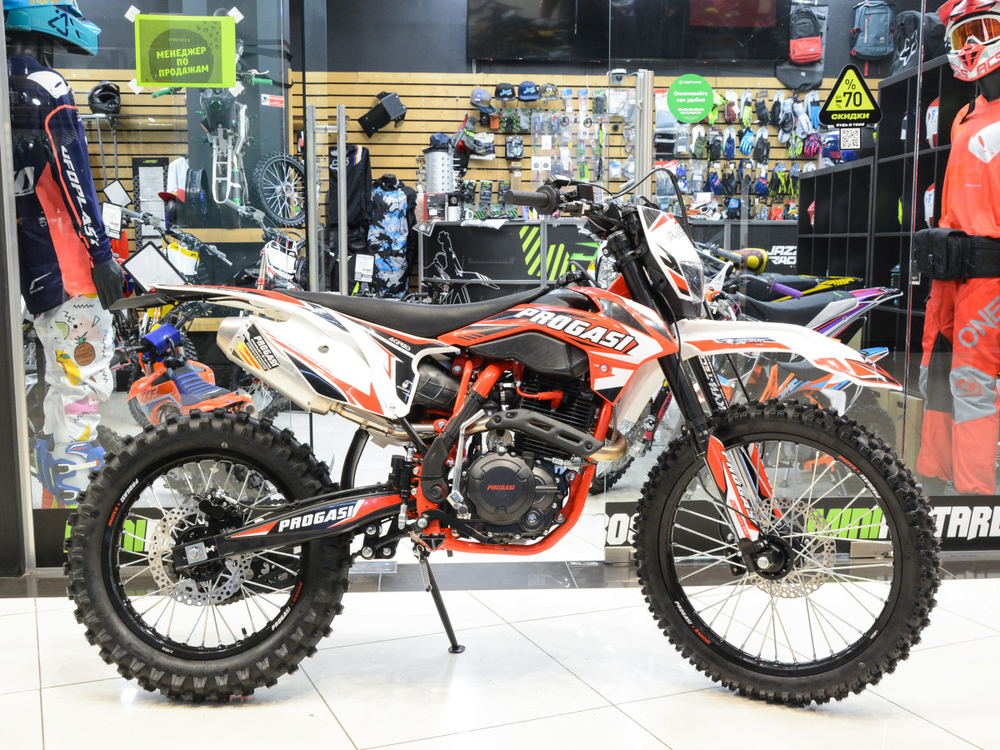 Мотоцикл эндуро PROGASI SUPER MAX 250 Red/White 21/18