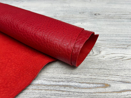 Tirex Bright Red (1,6-1,8 мм), цв. Красный, натуральная кожа козы