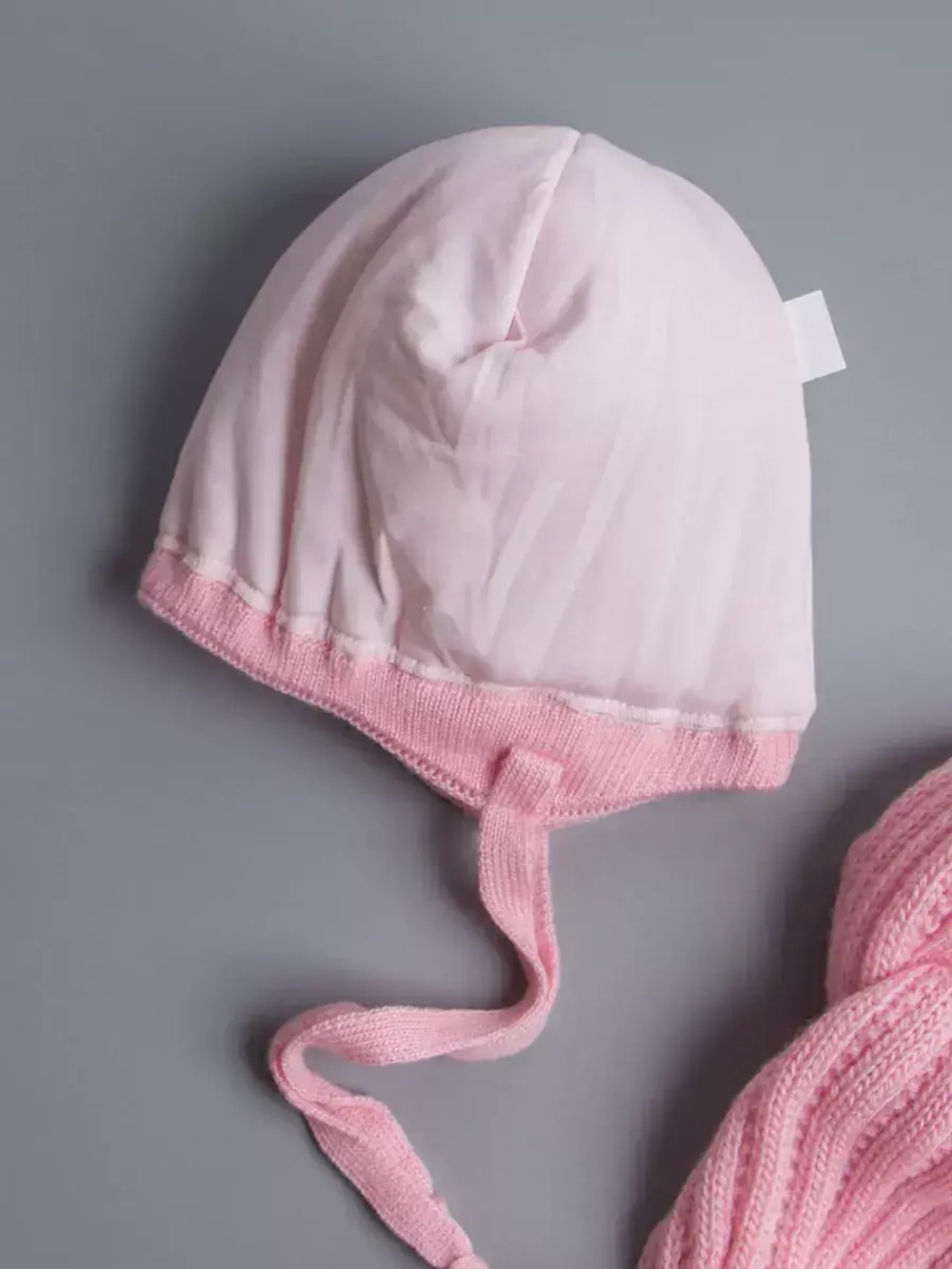 Шапка для девочки зимняя вязаная и шарф