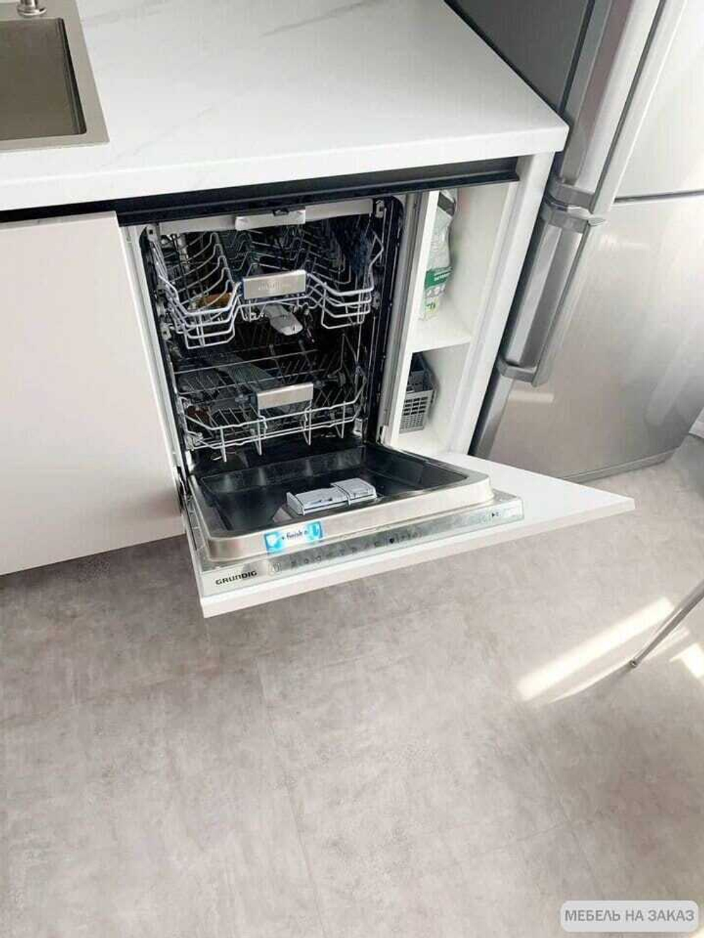 Кухня с антресолями на заказ