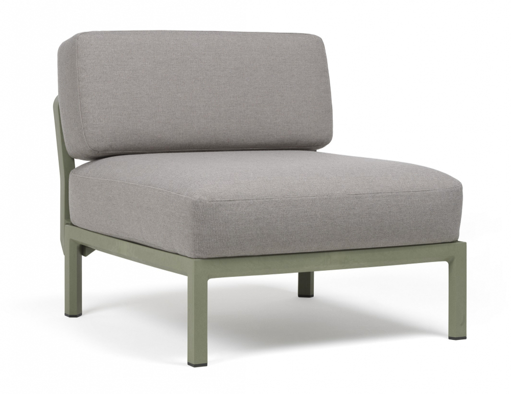 Диван пластиковый с подушками Nardi Maximo 3, кактус, лава