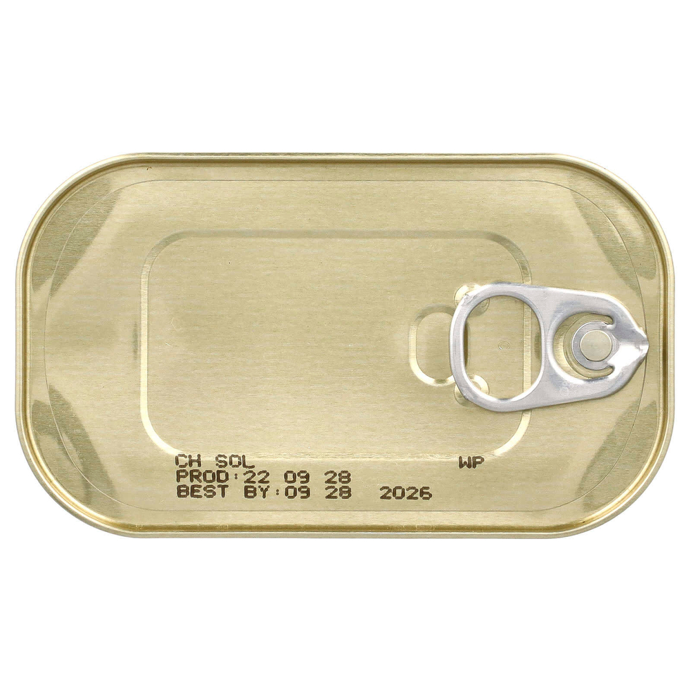 Wild Planet, Дикие сардины в оливковом масле первого отжима с лимоном, подкопченные, 125 г (4,4 унции)