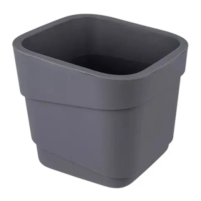 Горшок для цветов фактурный Hills 4л (d188, h176мм)(серый)