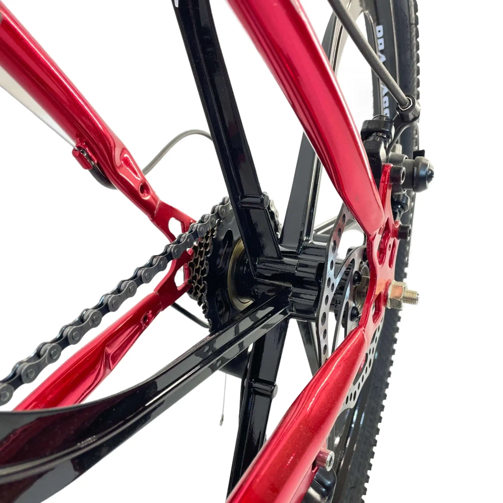 Велосипед Dinos 26" 21скор (стальная рама, диск. тормоз, Литые диски) Красный (DIN-15-2)