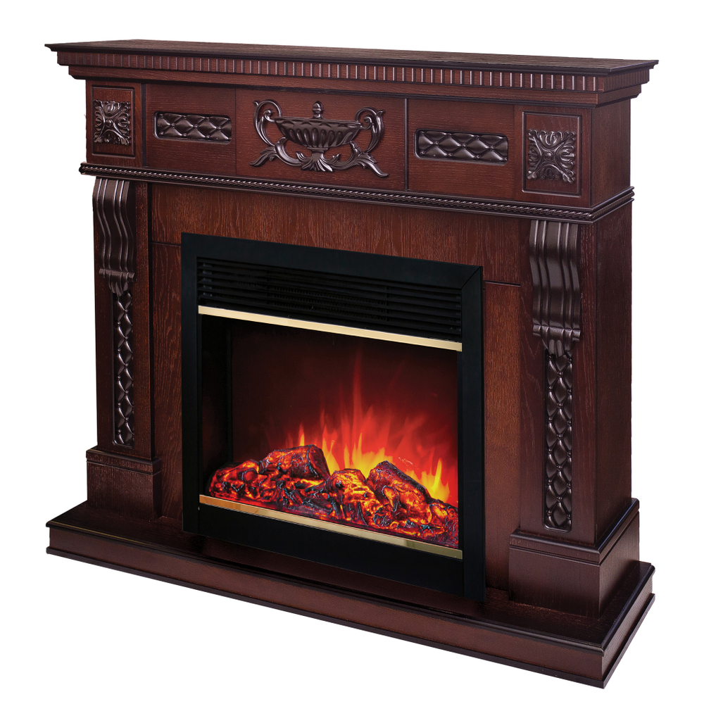 Каминокомплект Real Flame Corsica Lux 25,5/26 AO с очагом Moonblaze Deluxe Brass