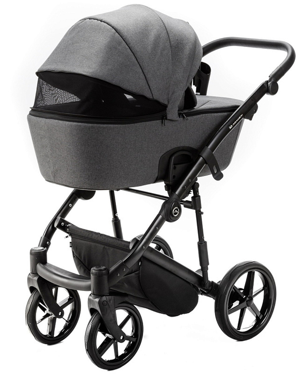 Детская коляска Adamex Mobi 2 в 1 M-TK57 (ТЕМНО-СЕРЫЙ)