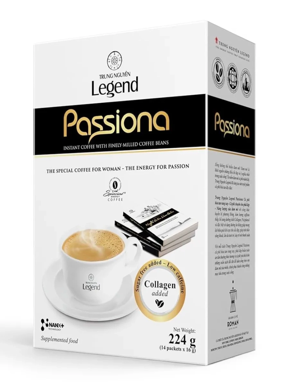 Кофе с Коллагеном без сахара Passiona (14 стиков) 224 г