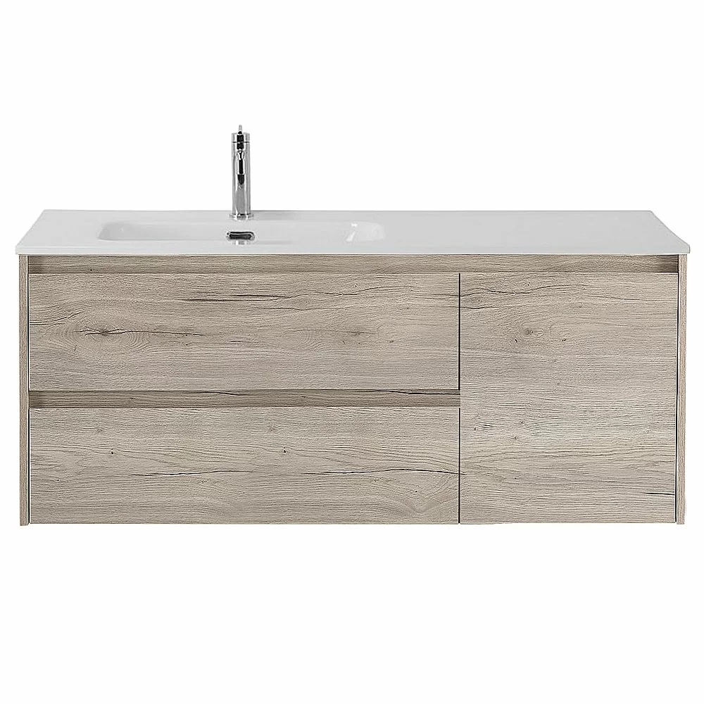 Тумба с раковиной BelBagno KRAFT 2C-1A 100 белый дуб галифакс