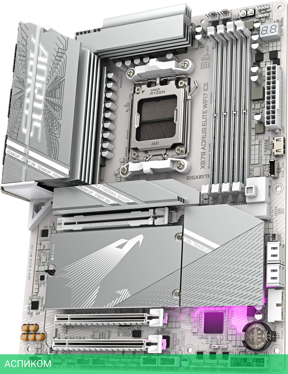 Материнская плата Gigabyte X870E Aorus Elite WIFI7 Ice rev. 1.2