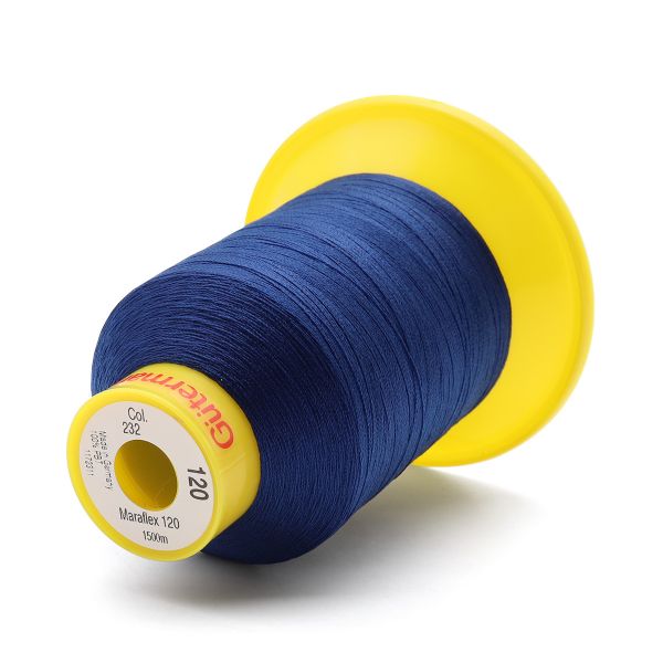 Нитка эластичная Gutermann Maraflex 120 (1500 метров), 1 кат. | 232 кобальт