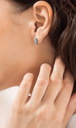 Серьги Бруски сатиновые