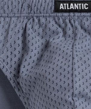 Мужские трусы (3шт) слипы спорт Atlantic 3MP-166, серый + темно-синий + индиго