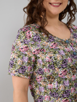 Халат Х-058/оливковый-гортензия