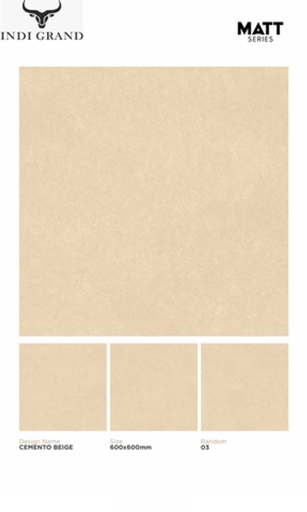 Керамогранит matt 60х60 Cemento beige