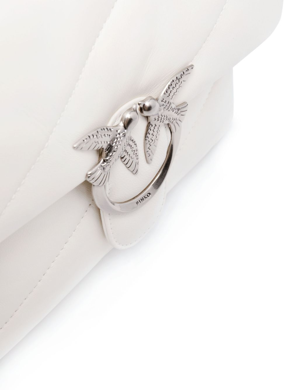 CLASSIC LOVE BAG PUFF MAXI QUILT – white silver