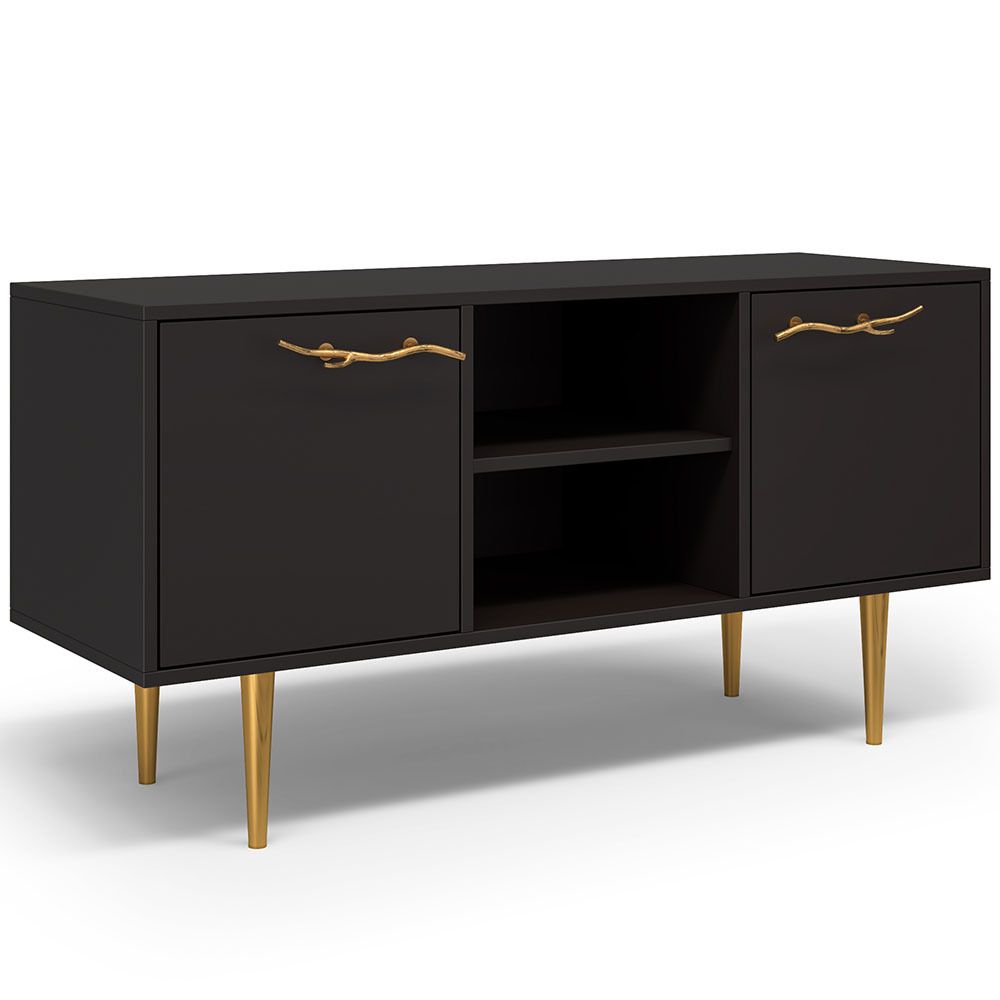 Тумба под ТВ Арт Колор matte 117см Стайл Голд Терпкий коричневый матовый