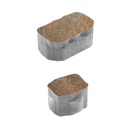 Тротуарная плитка Арена - Листопад гранит Клен, комплект из 2 видов плит