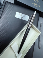 Шариковая ручка Parker Jotter Essential Satin Black CT