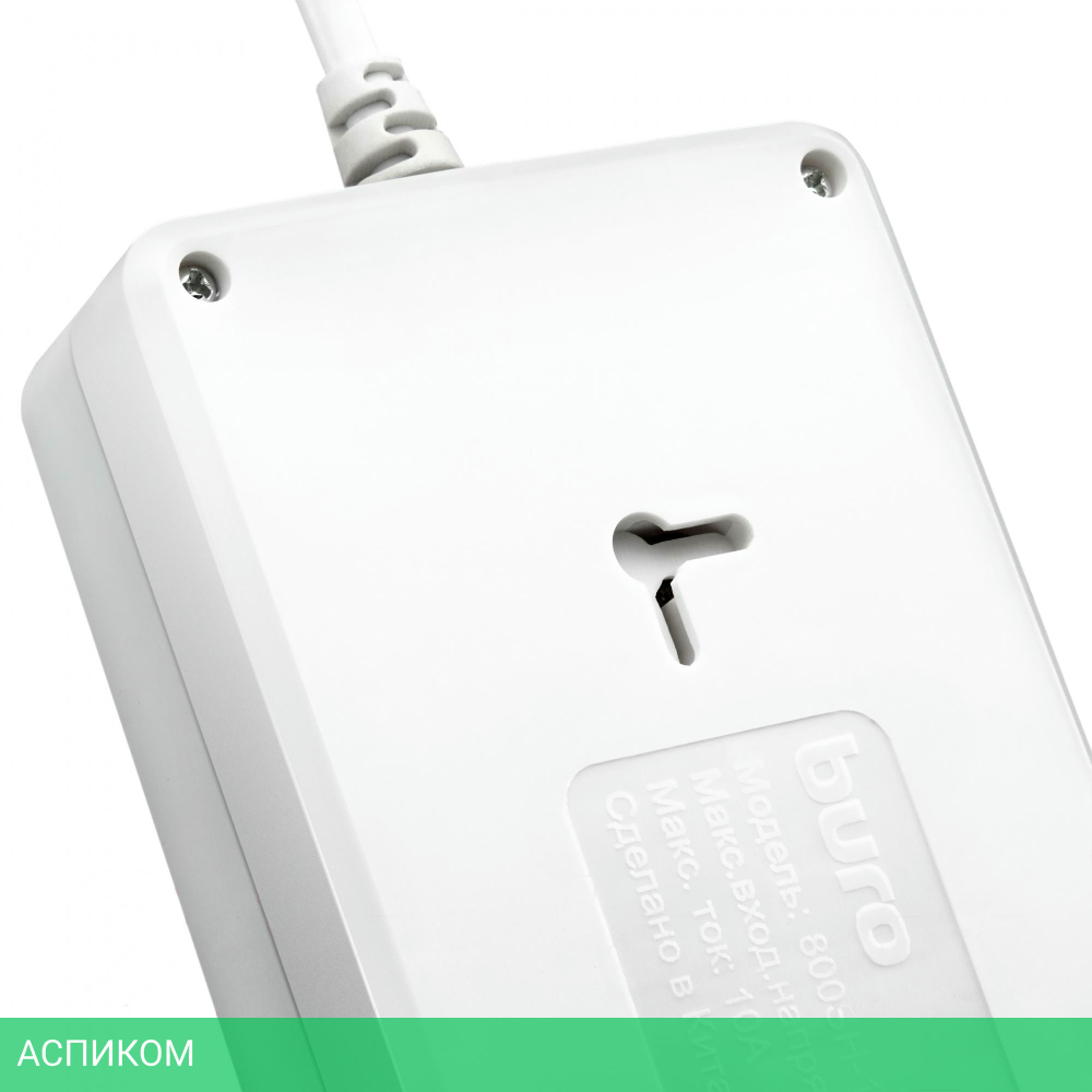 Сетевой фильтр Buro 800SH-3-W белый