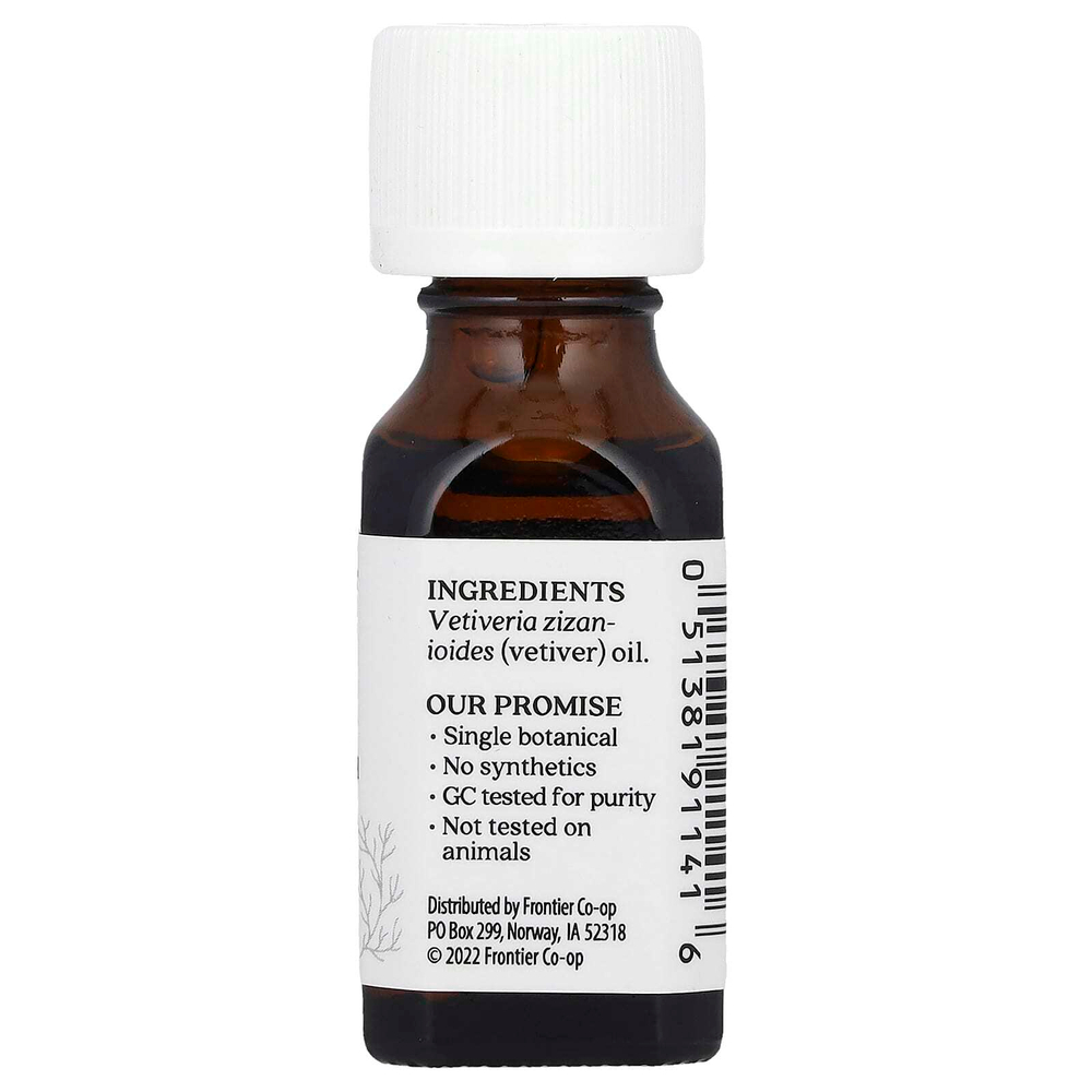 Aura Cacia, Чистое эфирное масло, ветивер, 15 мл (0,5 жидк. унции)