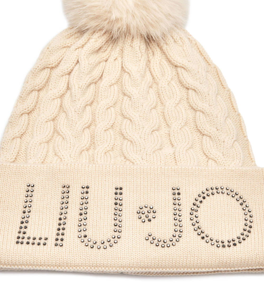 Хлопковая шапка Liu Jo - кремовый(2F4054 M0300)