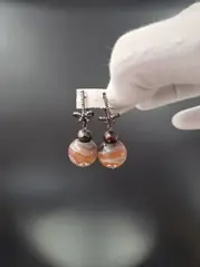 Сережки Агат Ботсваны 2