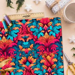 Ткань премиум сатин туманные отражения вечности