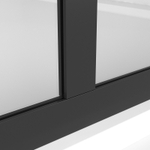 Душевая перегородка Niagara Nova NG-686-12BLACK (120х195) черный матовый,стекло прозрачное,1 место