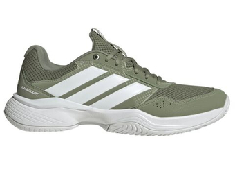 Мужские кроссовки теннисные Adidas GameCourt 3 M - tent green/white/white