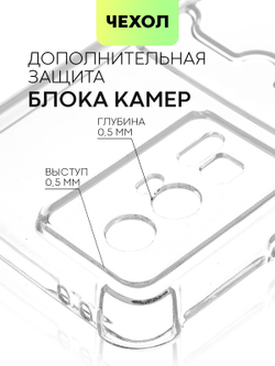 Чехол BROSCORP для Poco F5 Pro (арт. XM-PF5PRO-HARD-TPU-POCKET)