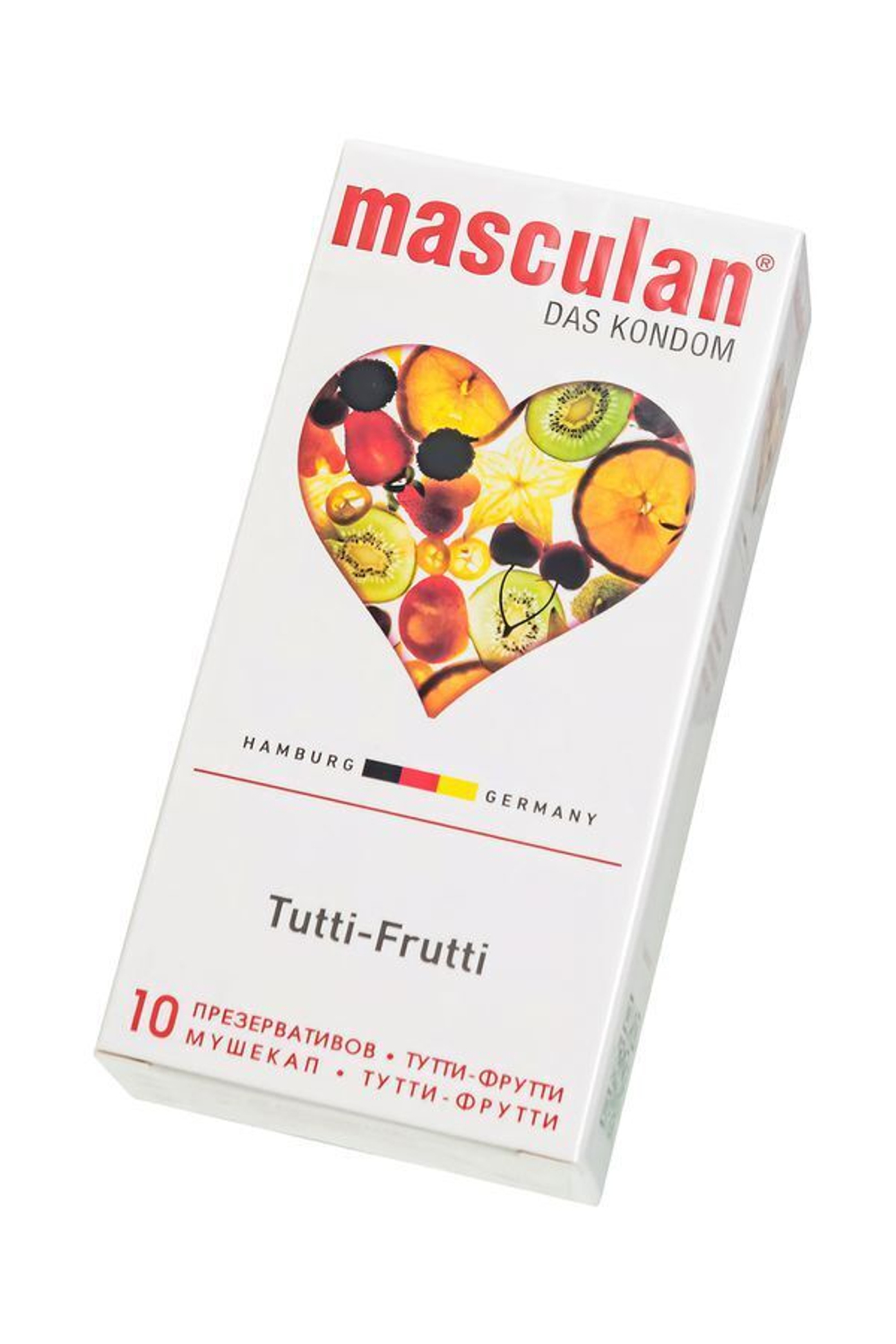 Презервативы Masculan Tutti-Frutti с фруктовым ароматом - 10 шт. (Цвет: не задано)