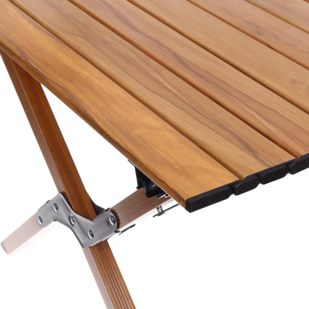 Стол кемпинговый складной DC-5003, 114*59*43 см, цвет: светлое дерево, каркас алюминий, ТуристМастер