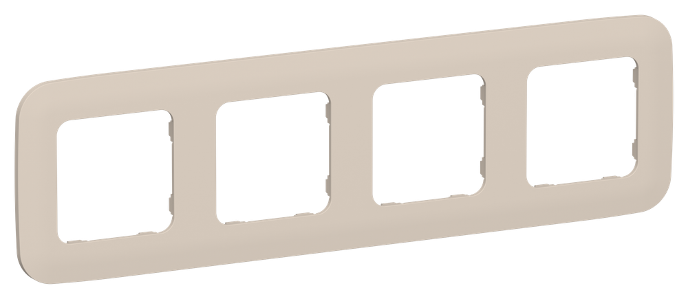 FLITE Рамка 4-местная РУ-4-А-ФлЛ льняной IEK