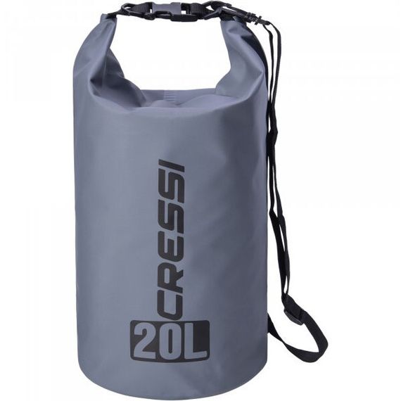 Гермомешок Cressi с лямкой Dry Bag 20 л серый