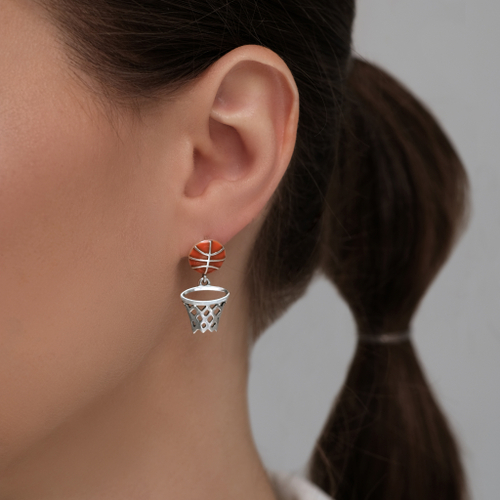 Баскет серьги