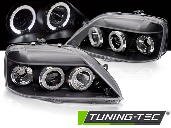 Фары передние для DACIA LOGAN 04-08 ANGEL EYES BLACK