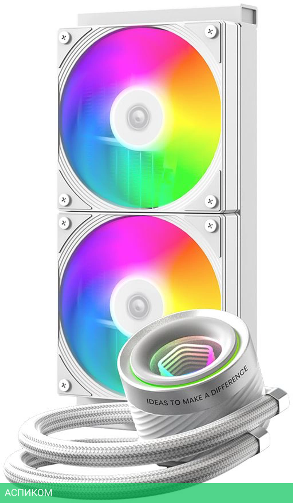 Система жидкостного охлаждения для процессора ID-Cooling FX240 INF White