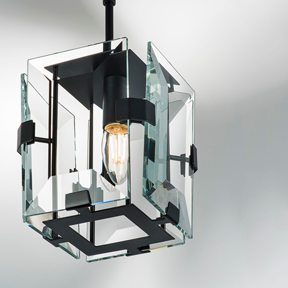 713217 Люстра NOVARA 1x40W E14 ЧЕРНЫЙ МАТОВЫЙ